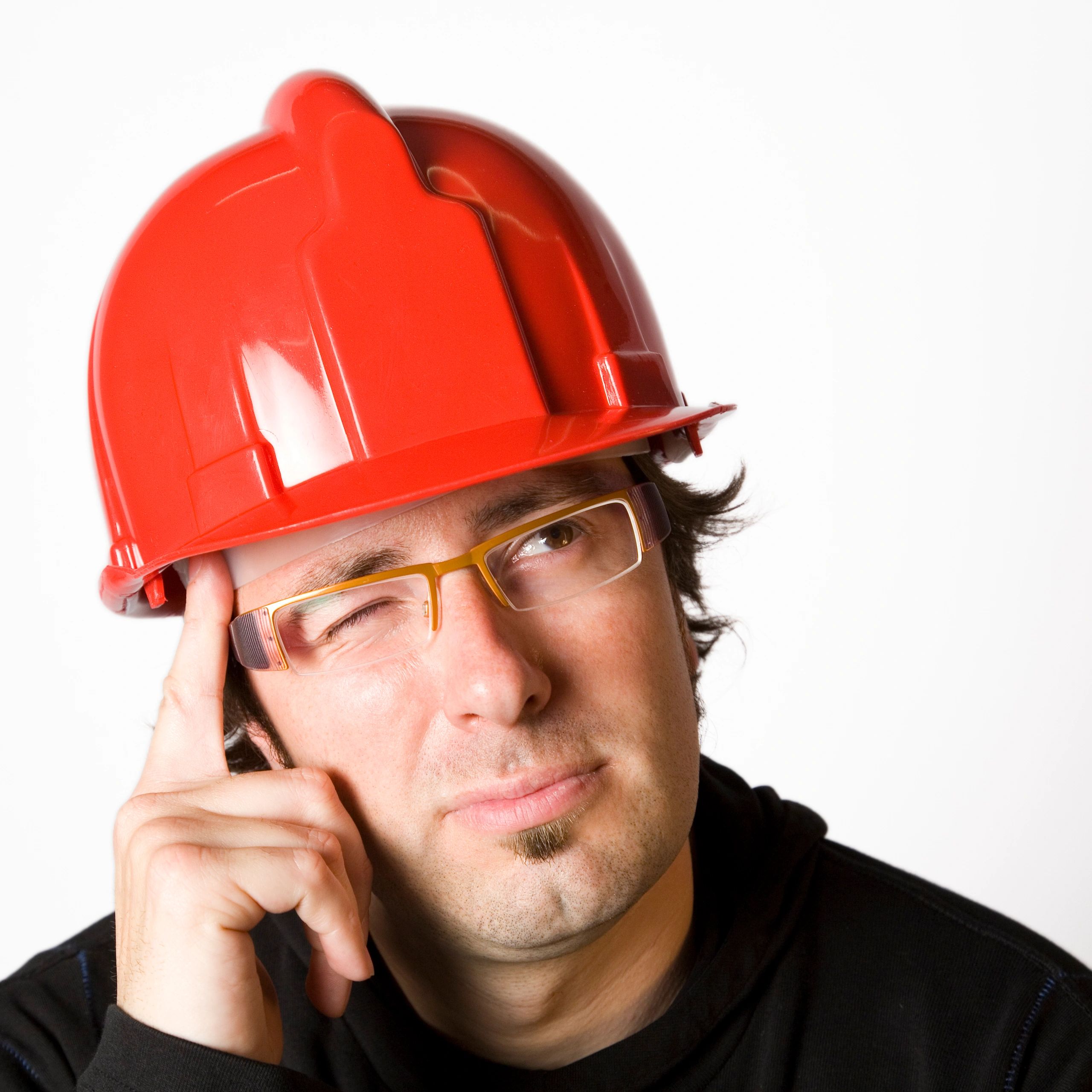 Portrait of a construction professional in a hard hat